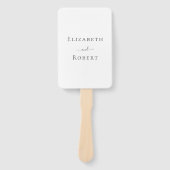 Modern minimalistisch programma voor zwart-witbrui handwaaier (Voorkant)