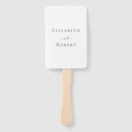 Modern minimalistisch programma voor zwart-witbrui handwaaier