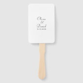 Modern minimalistisch programma voor zwart-witbrui handwaaier (Voorkant)