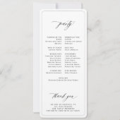 Modern minimalistisch programma voor zwarte en wit (Achterkant)