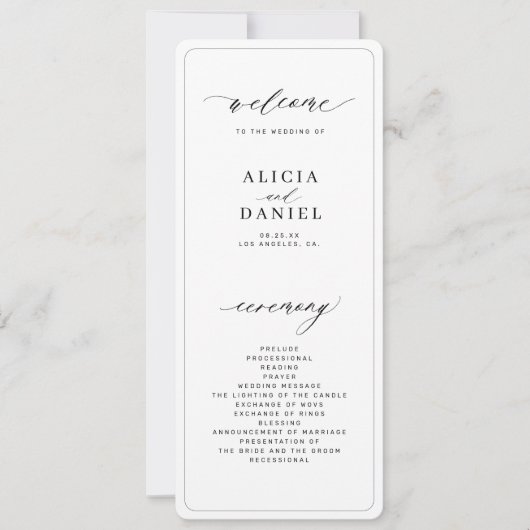 Modern minimalistisch programma voor zwarte en wit (Voorkant)