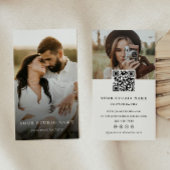 Modern minimalistisch QR Code Photo Visitekaartje