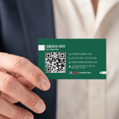 Modern minimalistisch QR-code Visitekaartje - Groe