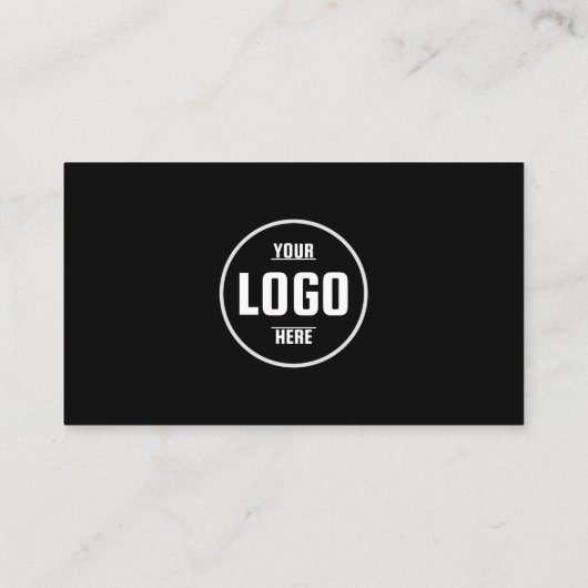 Modern minimalistisch QR-code Visitekaartje - Zwar (Achterkant)