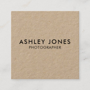 Modern minimalistisch QR Kraft-Visitekaartje Vierkante Visitekaartje