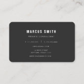 Modern minimalistisch QR-Visitekaartje Visitekaartje (Achterkant)