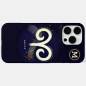 Modern Minimalistisch Ram Symbool Case-Mate iPhone Case (Achterkant (horizontaal))