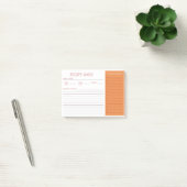 Modern minimalistisch receptenboek ontwerp post-it® notes (Kantoor)