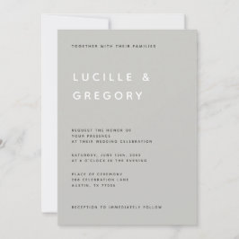 Modern Minimalistisch Redactioneel Alle Hoofdlette Kaart