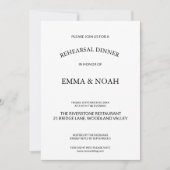 Modern minimalistisch repetitiediner kaart (Voorkant)