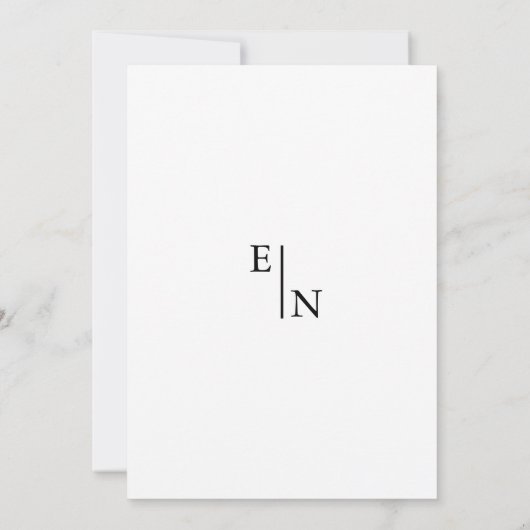 Modern minimalistisch repetitiediner kaart (Achterkant)