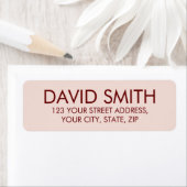 modern minimalistisch retouradres etiket (Insitu)