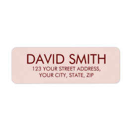 modern minimalistisch retouradres etiket