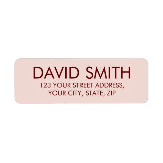 modern minimalistisch retouradres etiket