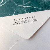 Modern minimalistisch retouradres rubberstempel