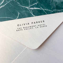 Modern minimalistisch retouradres rubberstempel