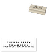 Modern minimalistisch retouradres rubberstempel (Gestempeld)
