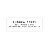 Modern minimalistisch retouradres rubberstempel (Afrduk)