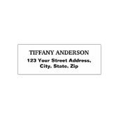 Modern minimalistisch retouradres  zelfinktende stempel (Design)