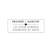 Modern minimalistisch retouradres  zelfinktende stempel (Design)