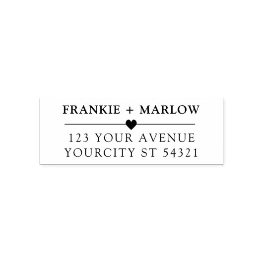 Modern minimalistisch retouradres  zelfinktende stempel (Design)