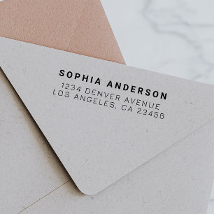 Modern Minimalistisch Retouradres Zelfinktende Stempel