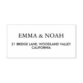 Modern minimalistisch retouradres  zelfinktende stempel (Design)