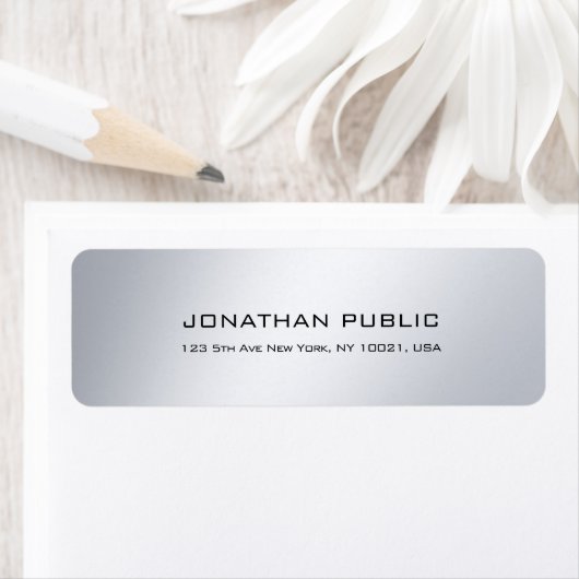 Modern minimalistisch retouradreslabel etiket (Insitu)