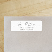 Modern minimalistisch | Retouradreslabel Etiket