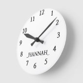 Modern minimalistisch ronde klok (Hoek)