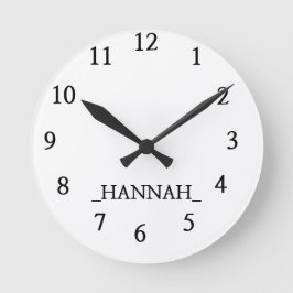 Modern minimalistisch ronde klok