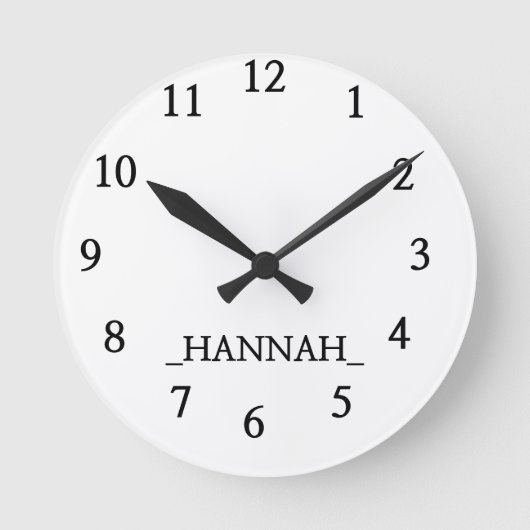 Modern minimalistisch ronde klok (Voorkant)