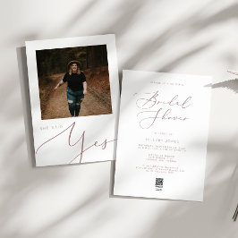 Modern minimalistisch Roos Gold Vrijgezellenfeest Kaart