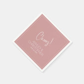 Modern minimalistisch Roos huwelijk Servet (Hoek)