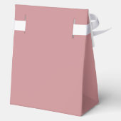 Modern minimalistisch Roos van het Monogram Weddin Bedankdoosjes (Achterkant)