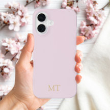 Modern minimalistisch roze gouden Initiaal monogra