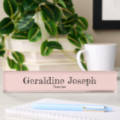 Modern minimalistisch roze naambordje