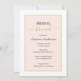 Modern minimalistisch roze Vrijgezellenfeest Aankondiging