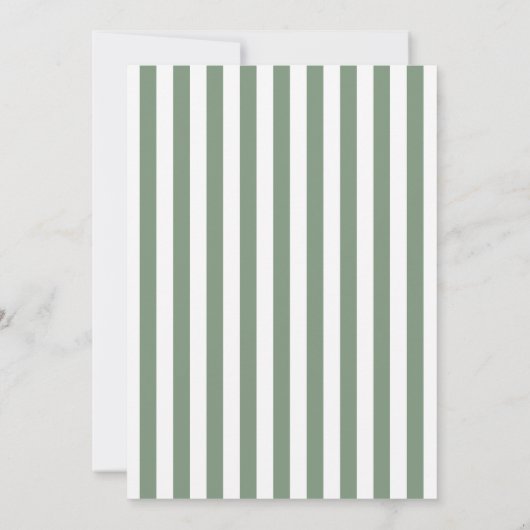 Modern minimalistisch Sage Green Script-Baby showe Kaart (Achterkant)