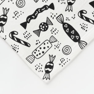 Modern minimalistisch Scandinavisch Snoep Bonbon Fleece Deken
