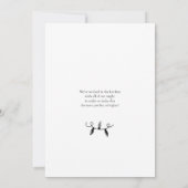 Modern minimalistisch Schattige Gnome kerstfeest Kaart (Achterkant)