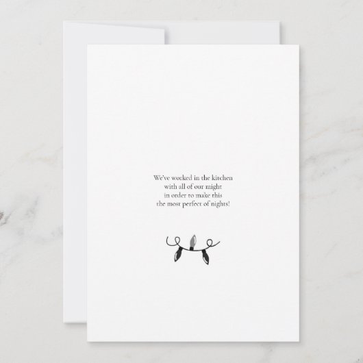 Modern minimalistisch Schattige Gnome kerstfeest Kaart (Achterkant)