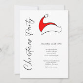 Modern minimalistisch Schattige kerstfeest Kaart (Voorkant)