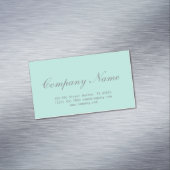 modern Minimalistisch schoonheidssalon met munt gr Magnetisch Visitekaartje (Voorbeeld)