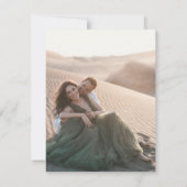 Modern minimalistisch script 2 foto slaat de datum (Achterkant)