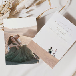 Modern minimalistisch script 2 foto slaat de datum