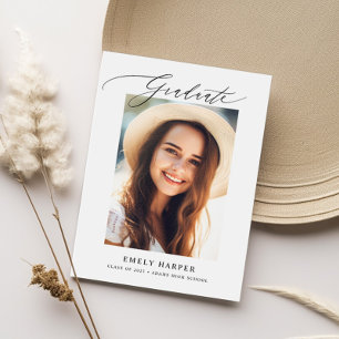 Modern minimalistisch script 2 Fotogradatie Partij Kaart