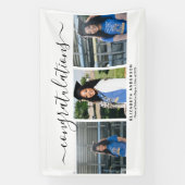 Modern minimalistisch script 3 Fotogradatie Partij Spandoek (Verticaal)