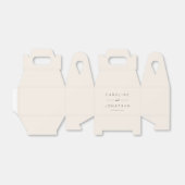 Modern minimalistisch script aangepaste bruiloft bedankdoosjes (Uitgevouwen)