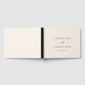 Modern minimalistisch script aangepaste bruiloft gastenboek (Volledig)